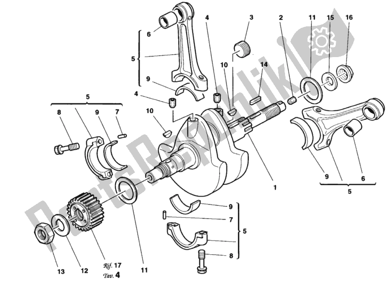 Wszystkie części do Wa? Korbowy Ducati Superbike 916 Senna 1998